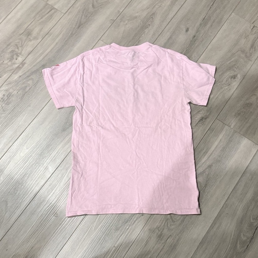 BTS Boy With Luv Graphic T-Shirt Small Pink Excellent K-Pop Music Merch Tee - Picture 2 of 4